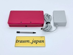 Nintendo 3DS Pokemon X Omega Ruby Set With Case Red Console CTR-001 Tested