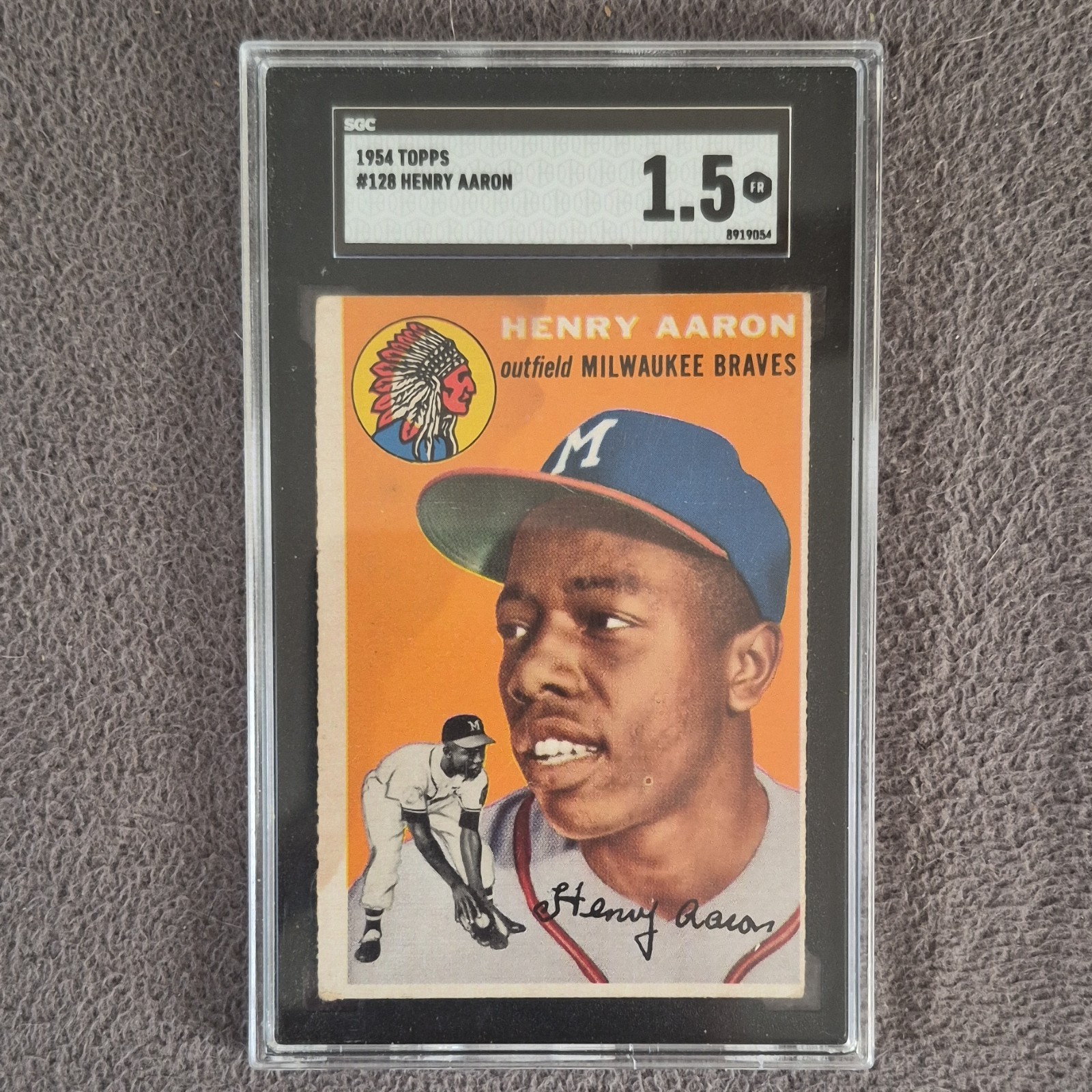 1954 Topps - Hank Aaron #128 (RC) SGC 1.5!!!