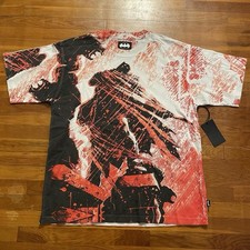 Welcome Skateboards X Batman Gargoyle All Over Print T Shirt Large New White