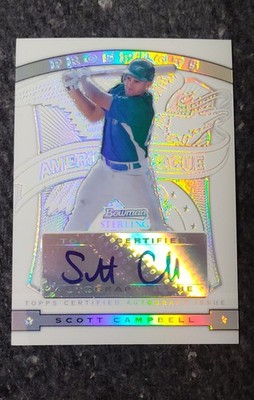2009 Bowman Sterling - Prospects Scott Campbell #BSP-SC Refractor /199 (AU, RC)