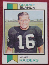 1973 Topps #25 - George Blanda - Oakland Raiders