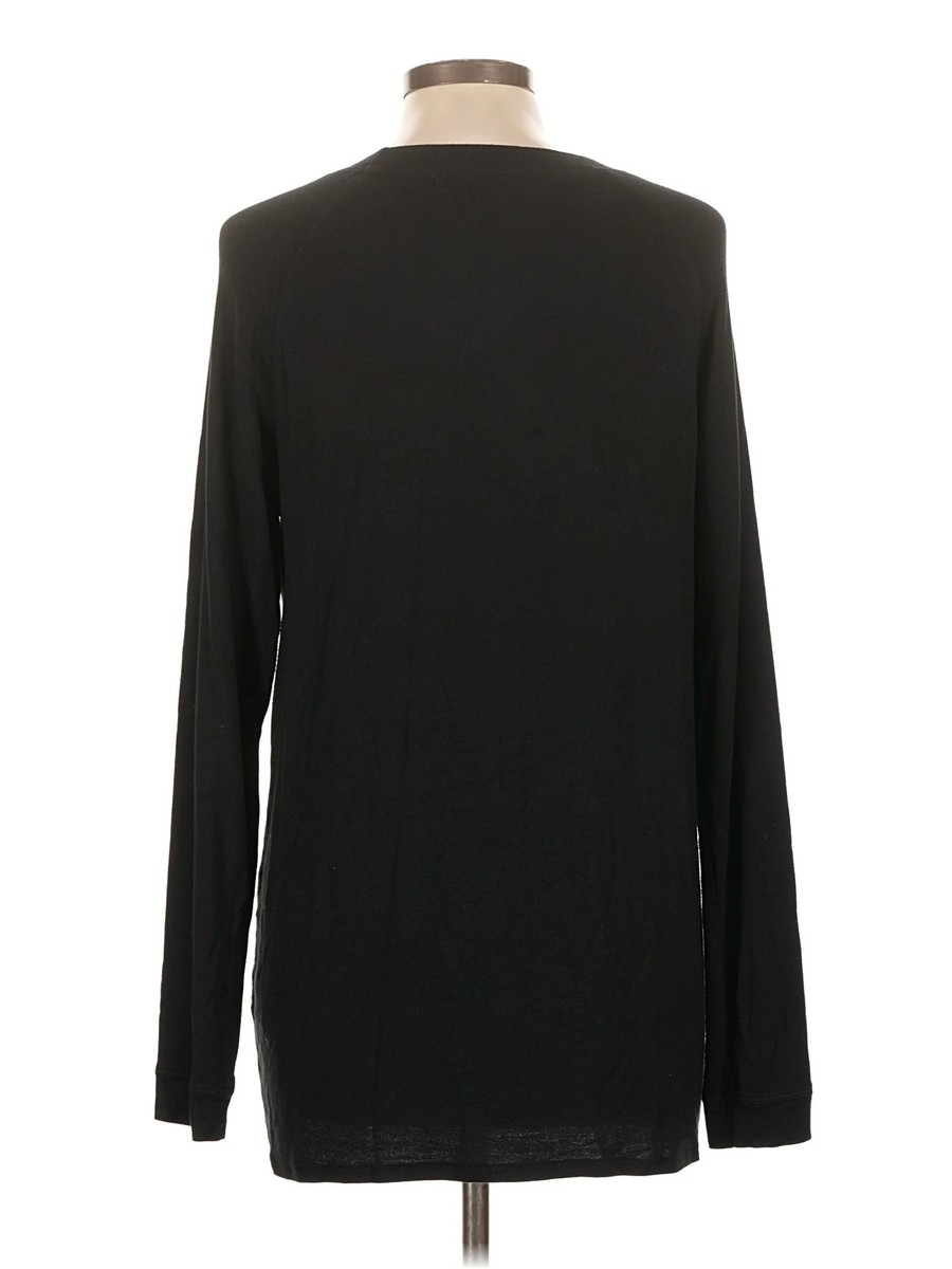 Ink Love and Peace Women Black Long Sleeve Top L View 2