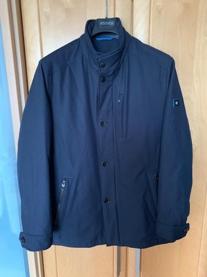 Pierre Cardin Herren Übergangsjacke Dunkelblau Gr. 50 Jacke Wattiert TOP Zustand