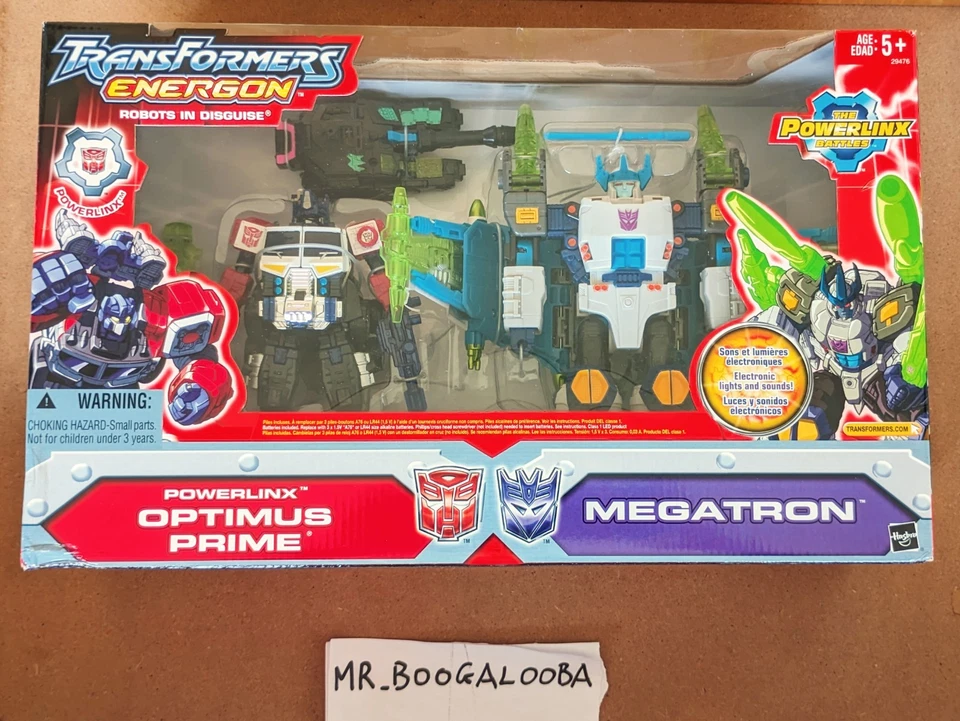 Transformers Energon Powerlinx Optimus Prime vs Megatron 2004 MISB - Immagine 2 di 4