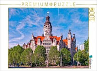 Calvendo Puzzle Leipzig New City Hall | 1000 Pieces, Finished Size 25.2 × 18.9 I
