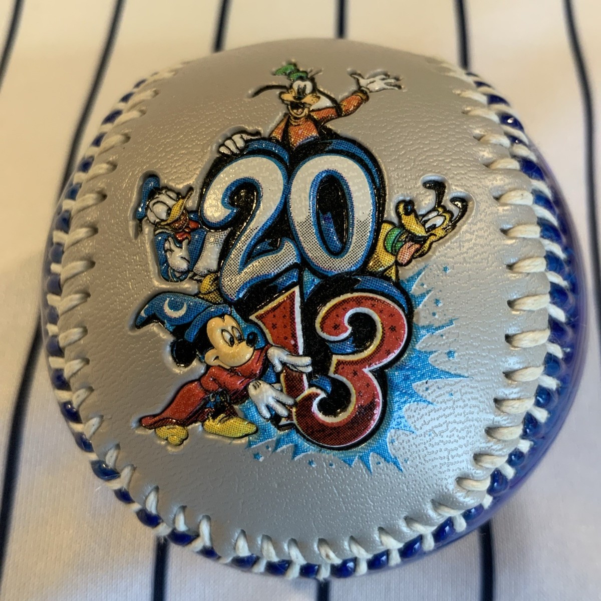 Walt Disney World 2013 Blue Silver Mickey Mouse souvenir baseball