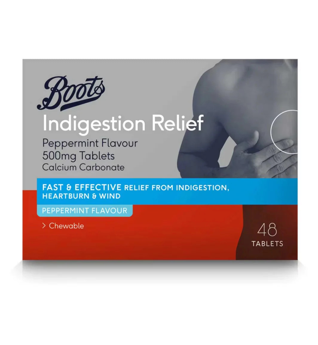 Wind Less Tablets Peppermint Antacid 48 Chewable Tablets Boots, Indigestion Heartburn ...