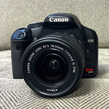 Canon EOS Rebel XSi 12.2MP DSLR w/ 18-55mm IS STM Lens Black USB 3"