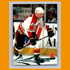 Jonas Hoglund #29 1997-98 Pacific Paramount Emerald Calgary Flames Hockey Card