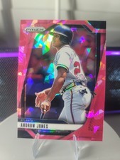 2025 Panini Prizm Andruw Jones, HOF Andruw Jones #187 Pink Ice Prizm