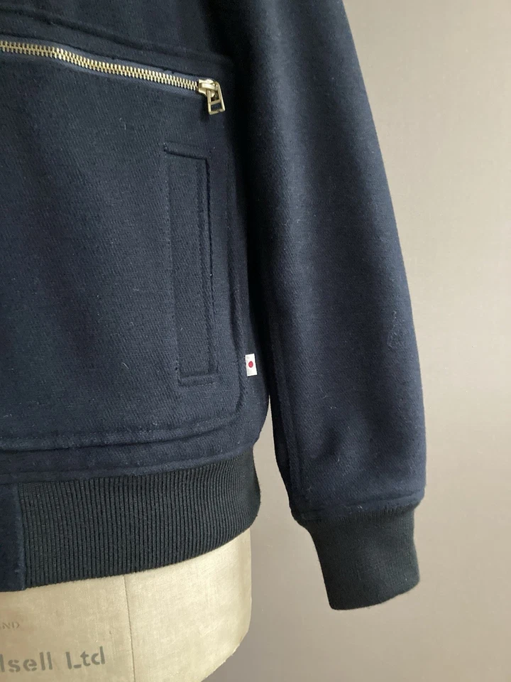 Duffer of St George Japan Jacket Mens Size M Navy Wool Melton Flight Bomber D1 - Image 4 of 4