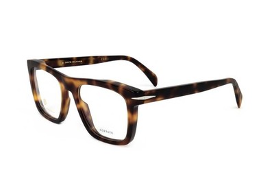 Lunettes De Vue David Beckham DB 7022 Marron Havana - Monture 51/21/150, Neuves Avec étiquettes