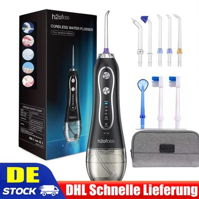 Elektrische Munddusche Water Flosser Kabellos Zahnreinigung 5 Modi Oral Dental