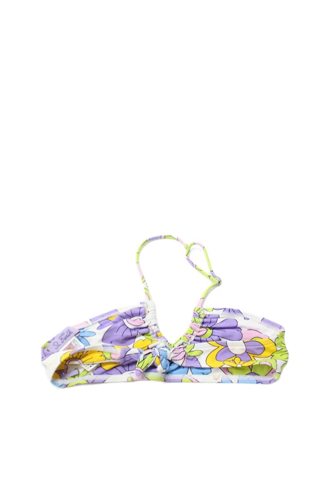 MC2 Saint Barth Niñas Estampado Floral 2 Piezas Halter Top Pantalones Conjunto Multi Talla 6 Foto 4 de 4