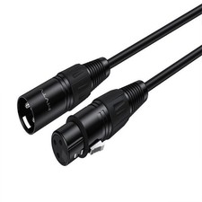 XLR Male to Female 3 Pin Balanced Mic Cable Shielded Extension Pro Audio Cord
