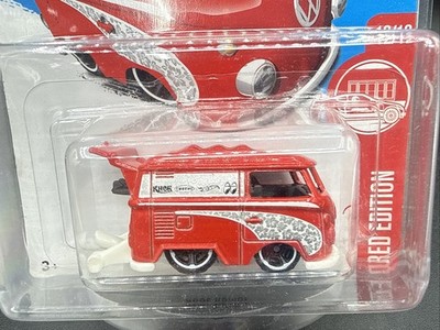 a 2016 Hot Wheels RED EDITION KOOL KOMBI 12/12 Target Exclusiv Volkswagen Bus VW
