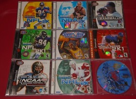 SEGA Dreamcast HKT-3020 White Console 8CIB Games +1Disc Controller VMU AV AC