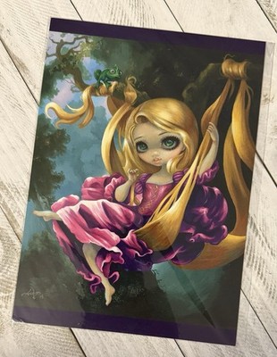 NEW! Disney Jasmine Becket Griffith Tangled Rapunzel Frameable Postcard!