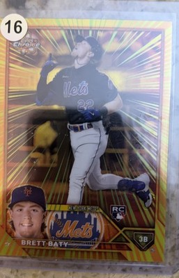 2023 Topps Chrome - Radiating Rookies Brett Baty #RR-9 (RC)