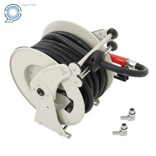 Fuel Hose Reel Retractable 3/4" x 50' Diesel Hose Swivel Reel Auto Refueling Gun