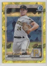 2020 Bowman Chrome Draft Sapphire Edition Yellow 81/99 Aaron Shortridge 0jd0