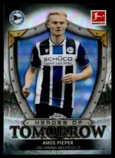 2021 Topps Chrome Bundesliga Heroes of Tomorrow Amos Pieper DSC Arminia