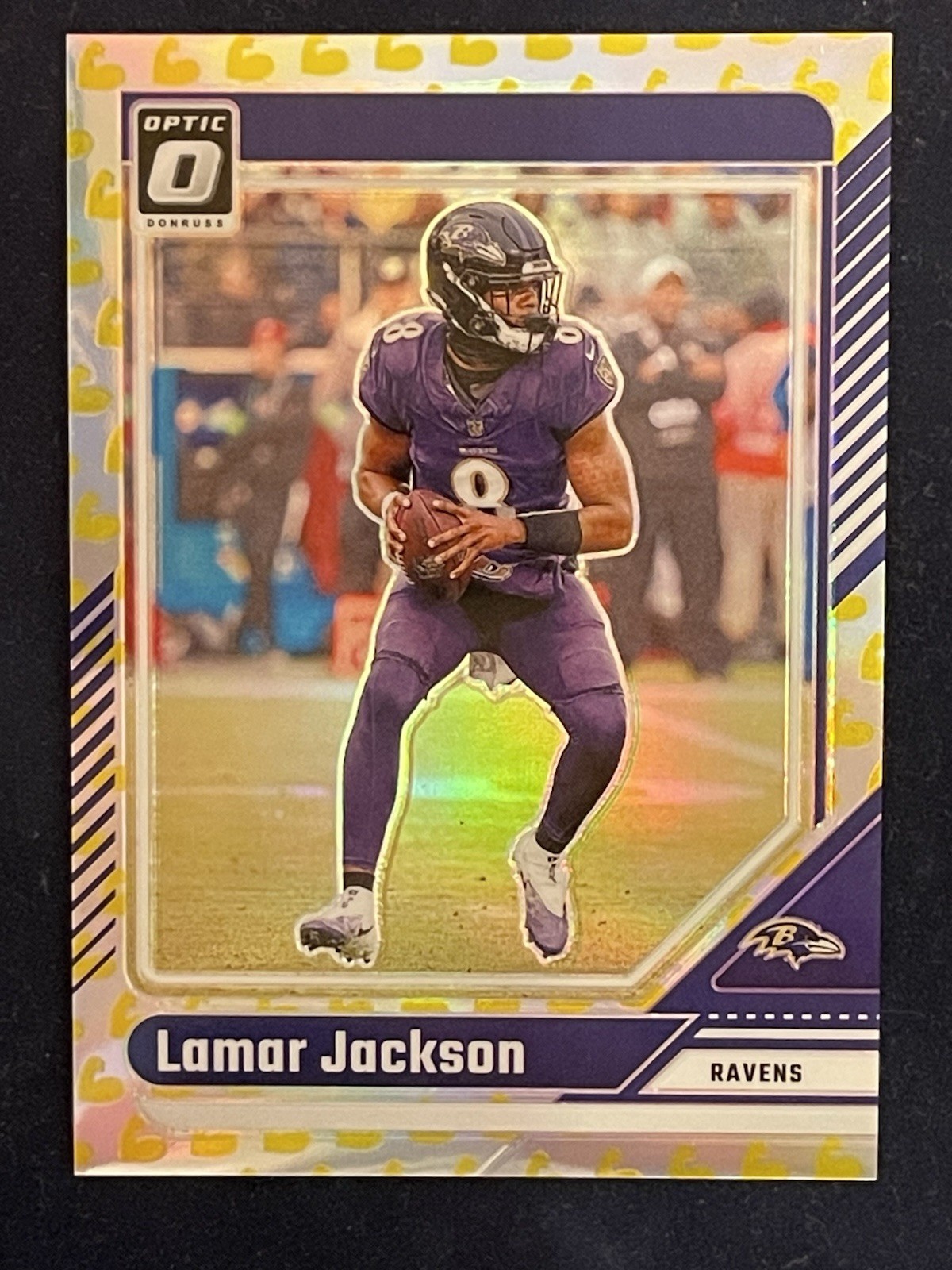 2024 Panini Donruss Optic Lamar Jackson #13 Flex Emoji /149 Ravens