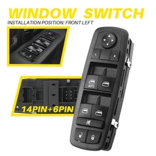 Master Driver Side Window Door Lock Switch 68084001AB For Dodge Journey 2017-19