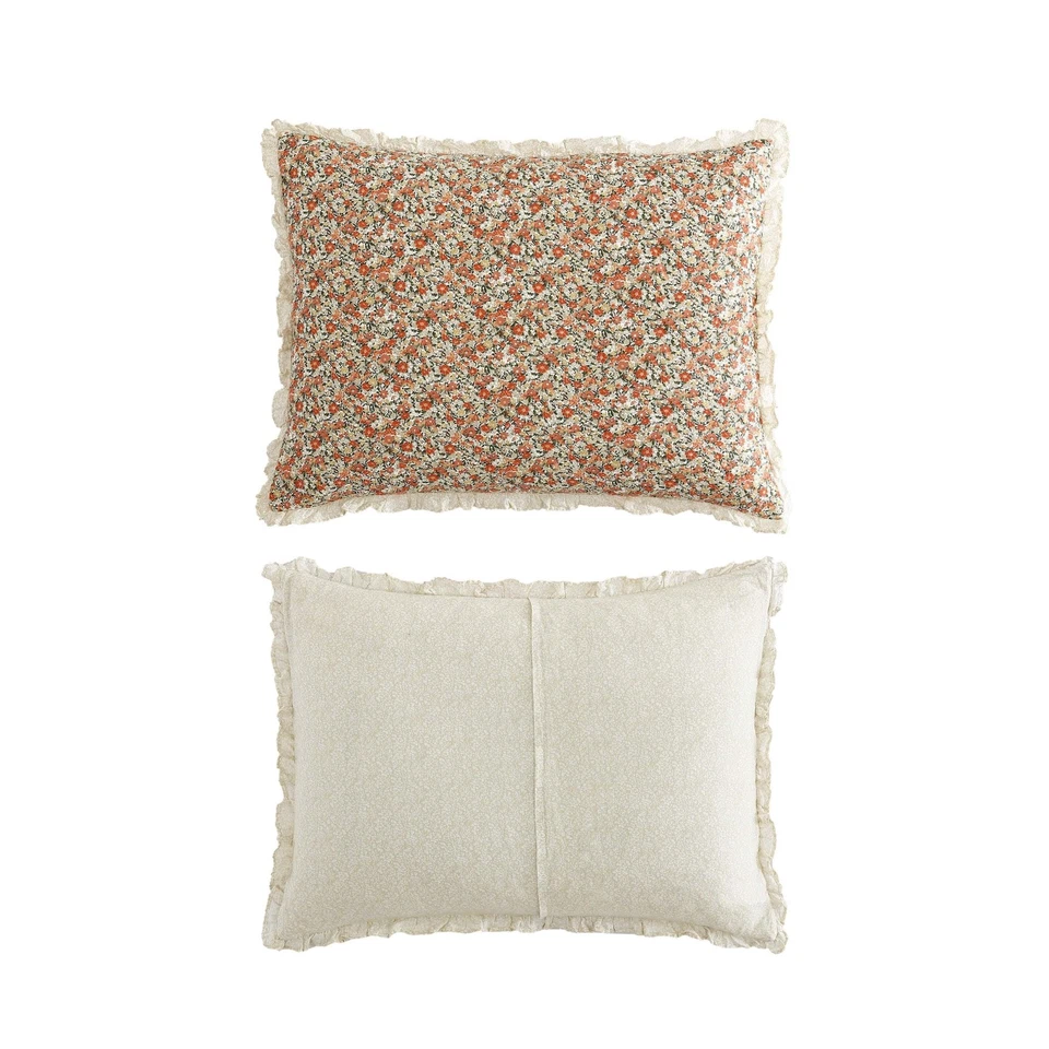 - Juego de edredón Queen, ropa de cama ligera de algodón con fundas a juego, vintage Fl... Foto 4 de 4