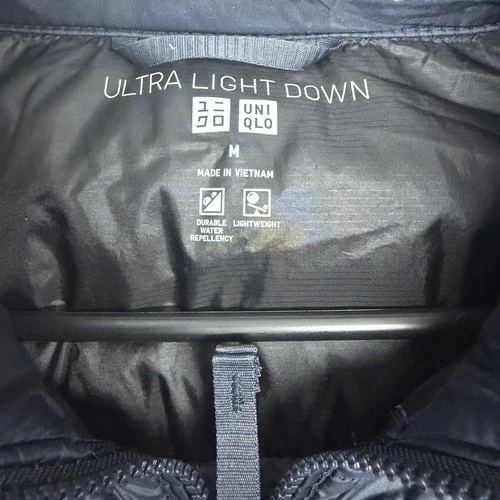 Uniqlo Mens Ultra Light Down Vest Medium Navy Blue Puffer Gilet 311-439807 image 3