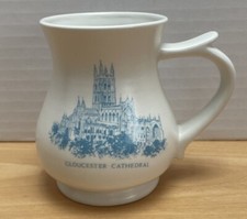 ‘Gloucester Cathedral ’ Prinknash Abbey Pottery Coffee Souvenir Mug Cup