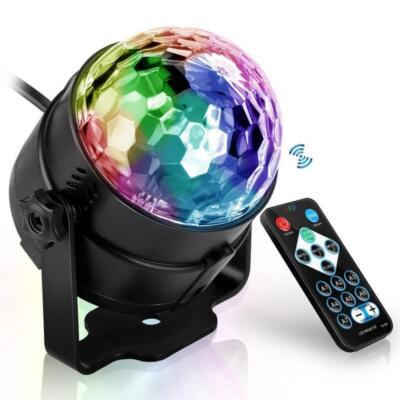 UKing Disco Ball Dj Strobe Light LED DJ Ball Lamp Sound Activated for Party Xmas