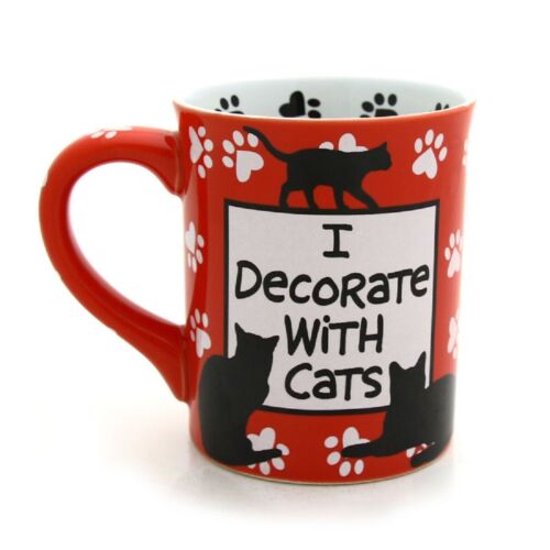 Crazy Cat Lady Funny Coffee Mug16oz Stoneware, Cat Mom Gift Cat Rescue NEW - Picture 2 of 4