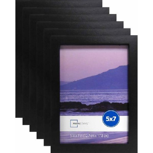 Photo Frame in Set Of 6 Format Lot Wall Art Home Decor Black Picture
