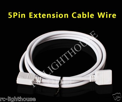 3 ft or 1m RGB Extension for RV LED Light strips  5050 5 Pin Dual Strips LED