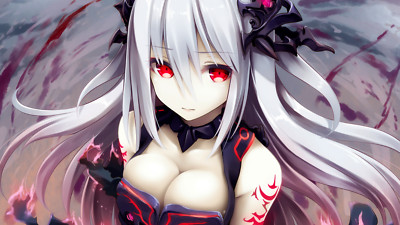 Anime valkyrie crusade girls cleavage  big fantasy Playmat Game Mat Desk