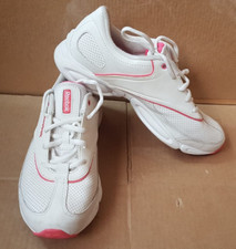 Reebok Women's White Pink DMX Ride Leather Running Shoes Trainers  UK 5, EUR 38