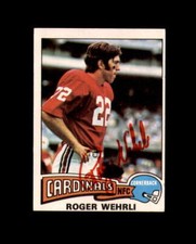 Roger Wehrli Signed 1975 Topps St. Louis Cardinals Autographed