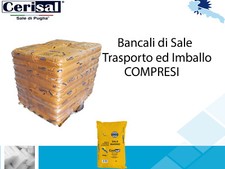 Sale per Disgelo Stradale Neve Ghiaccio 25 kg. Bancali. Sacchi da 25 Kg.