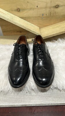 Allen Edmonds Chester Full Brogue Wingtip Black Oxford Dress Shoes Sz 9 Allen Edmonds Chester Full Brogue Wingtip Black Oxford Dress  main image 2