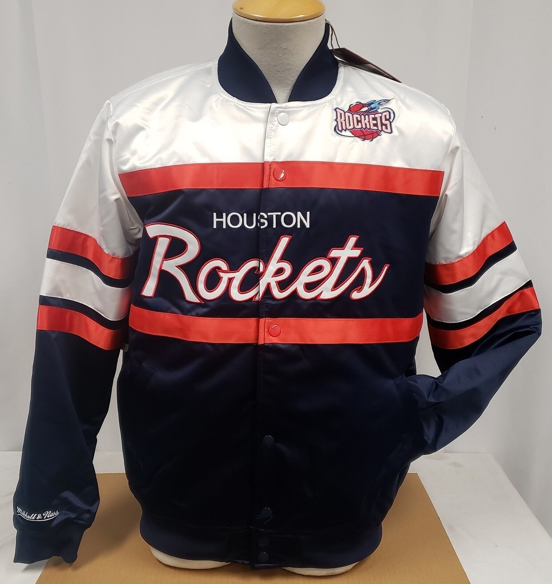 HOUSTON NBA Mitchell & Ness ジャケット サイズ60 Brand New Mitchell&Ness NBA Houston Rockets Special Jacket