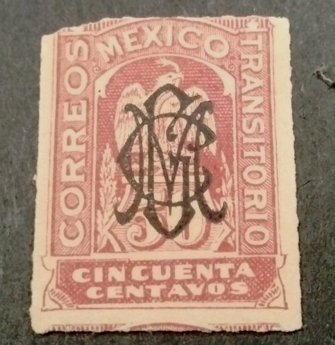 Mexico Civil War Villa overprint on series 1914 Sc#360 Transitorio Issue