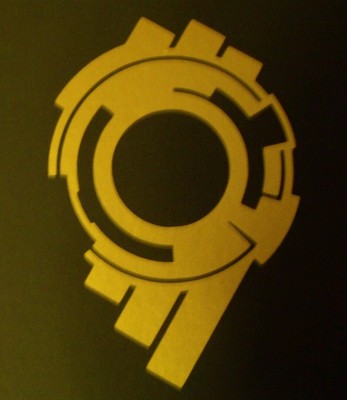 Section 9 Vinyl Sticker GOLD GLOSS 8 x 5.3cm Ghost In The Shell S.A.C