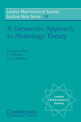 Ein geometrischer Ansatz zur Homologie-Theorie von B. J. Sanderson, S. Buonchristiano, C