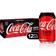 Coca-Cola Zero Sugar Sugar-Free Soda Pop Fridge Pack, 12 fl oz Cans, 12 Pack