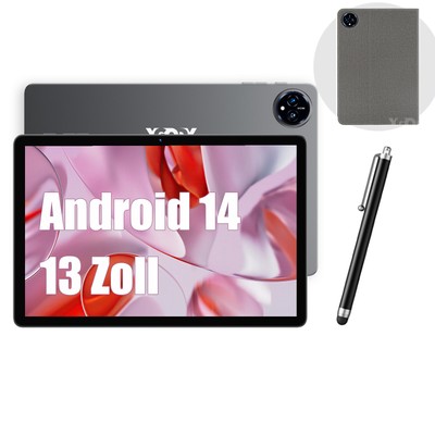2024 NEU Tablet 13 Zoll 16GB RAM 256GB ROM Android 14 5G+2.4G WiFi IPS Camera 2K