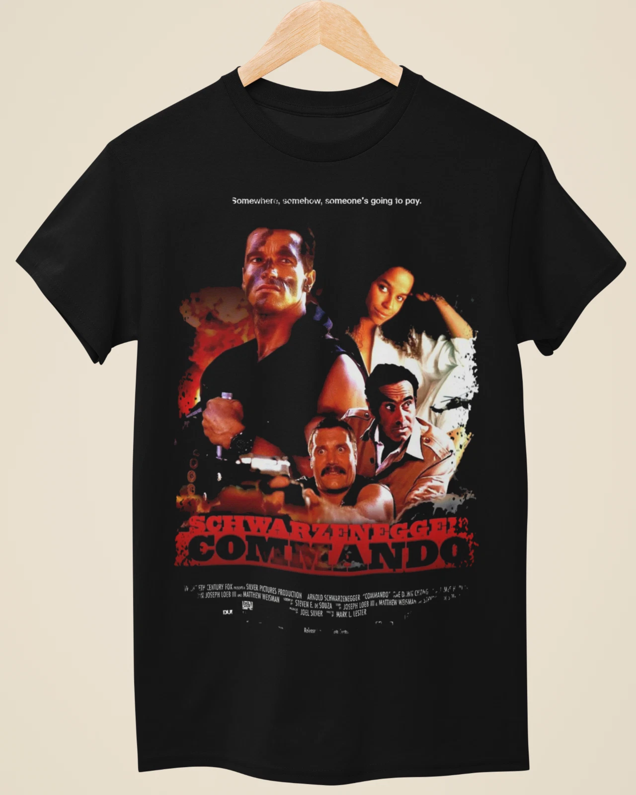 Commando - Movie Poster Inspired Unisex Black T-Shirt
Opens in a new window or tab