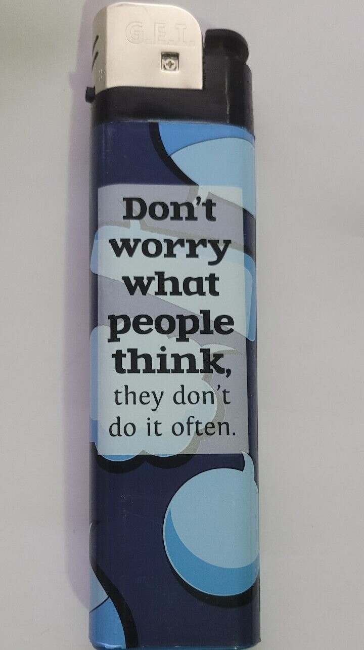 The Big Funny Jumbo Refillable Jet Lighter Color Dark & Light Blue Size 6 inches
