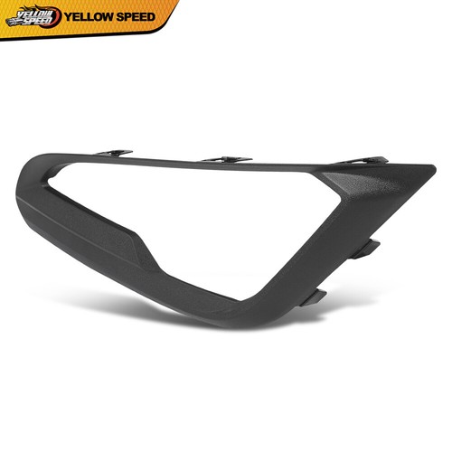 Left Front Fog Light Cover Bezel For 2017-2018 Ford Fusion - Direct Replacement, Black, Easy Install
