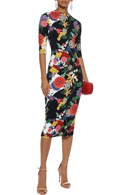 delora fitted mini dress DELORA MINI DRESS in MAGIC GARDEN GRADIENT